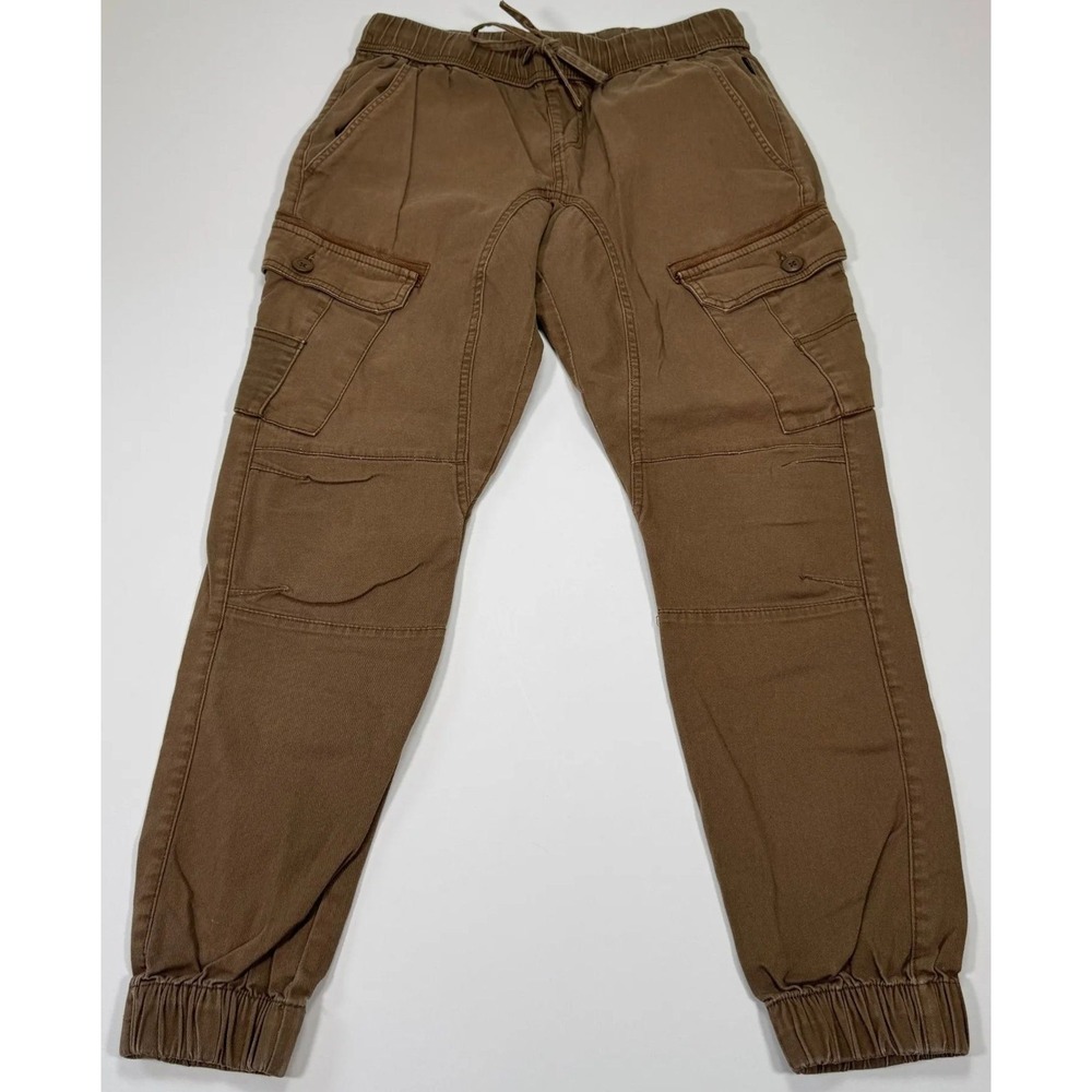 Ring of Fire Cargo Jogger Pants Mens M 29x29 Brown Stretch Tapered Streetwear